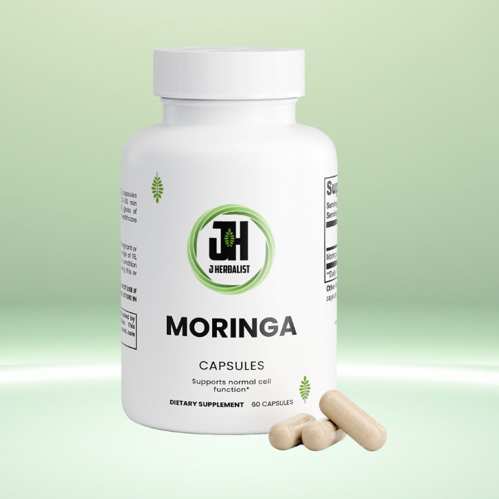Moringa Leaf Capsules - Nutrient-Rich Superfood | J Herbalist