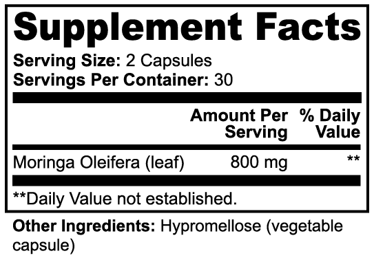 Moringa Leaf Capsules - Nutrient-Rich Superfood | J Herbalist