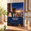 Precepts for Life standing hardcover book mock-up