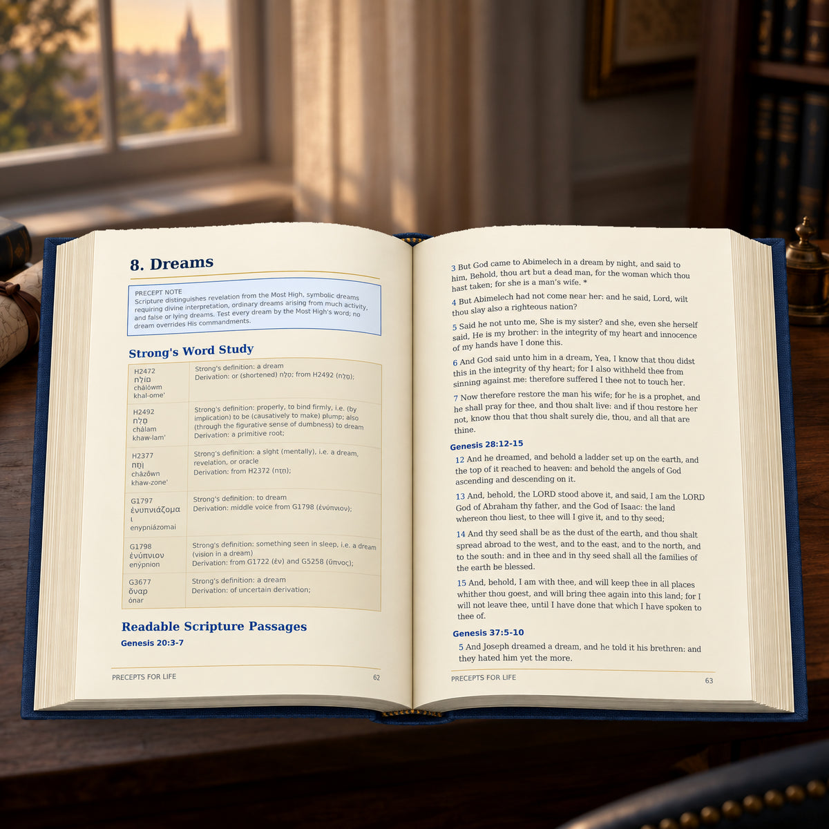 Precepts for Life open-book Dreams insert preview