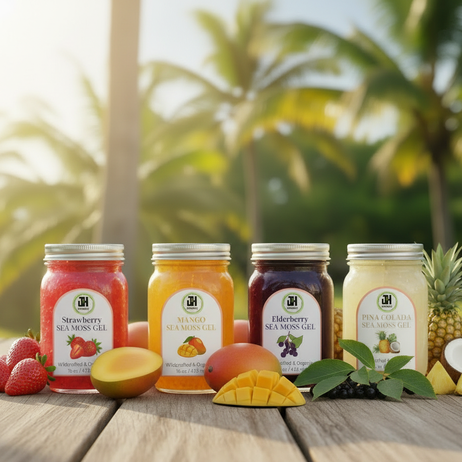 Sea Moss Gel - All 4 Jars Exact Labels
